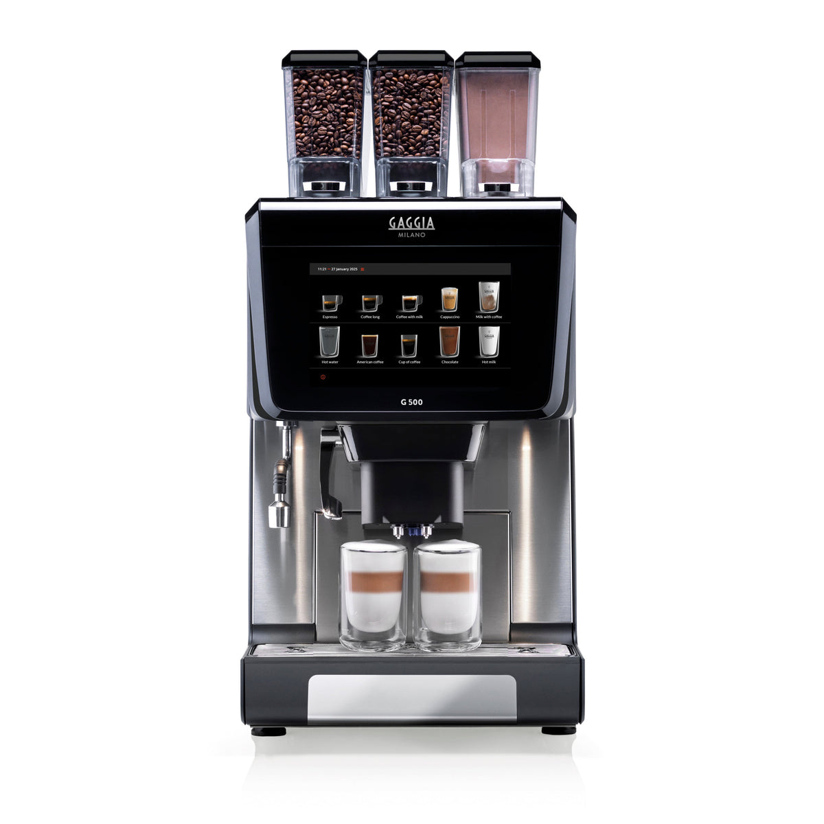 Gaggia G 500 fully automatic coffee machine, front view