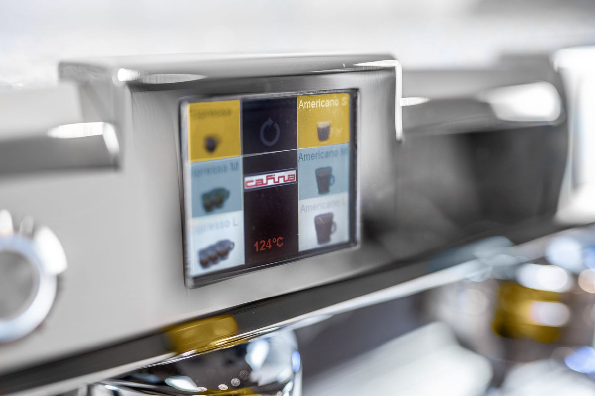 Cafina Grind Connect portafilter espresso machine with connected grinder