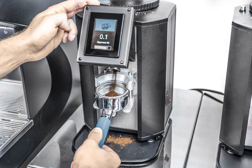 Cafina Grind Connect portafilter espresso machine with connected grinder