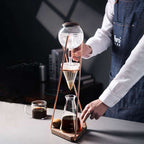 zeroHero Dingyuan Classic ice drip cold brew tower with wooden stand