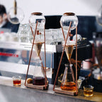 zeroHero Dingyuan Classic ice drip cold brew tower with wooden stand