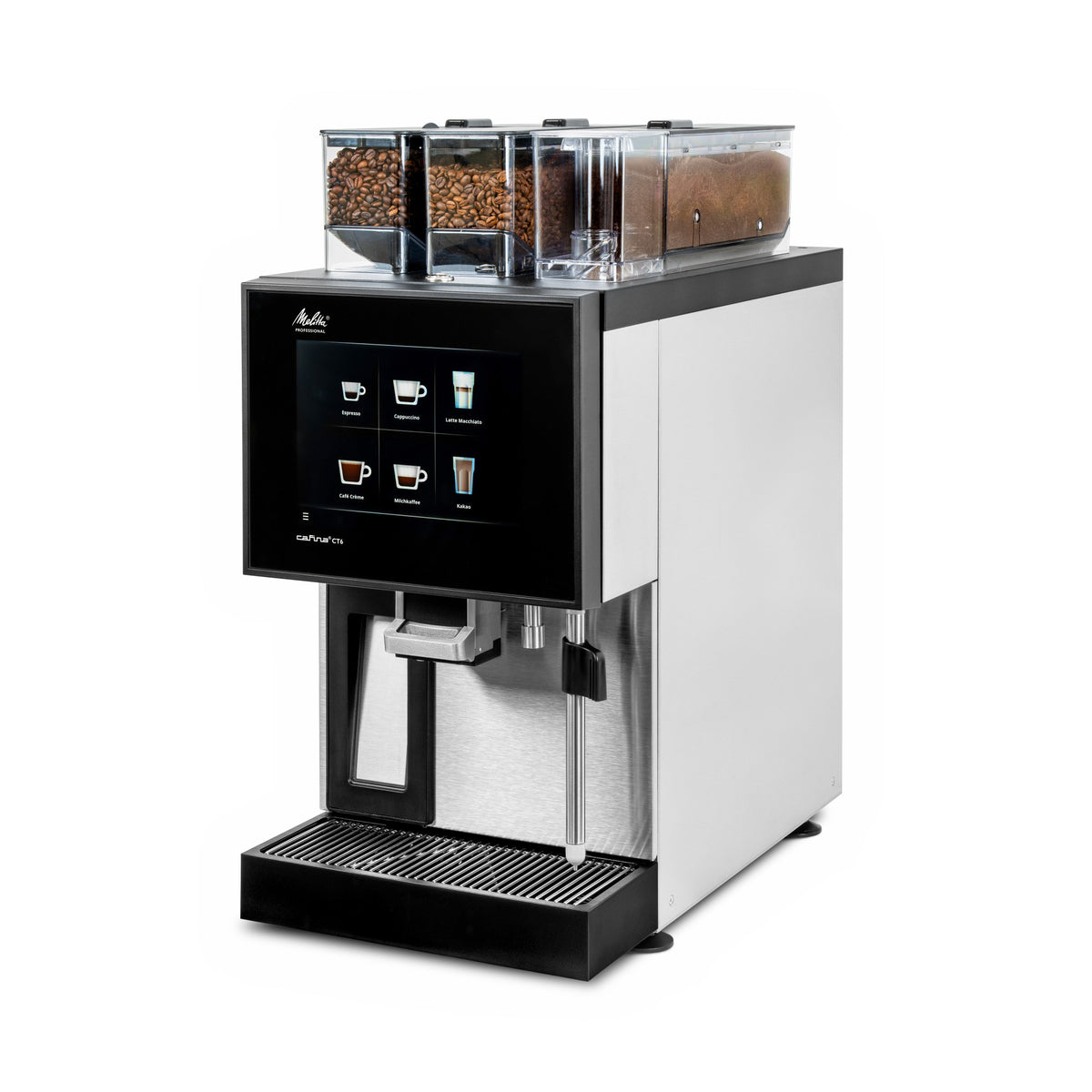 Melitta Cafina CT6 fully automatic coffee machine, front view