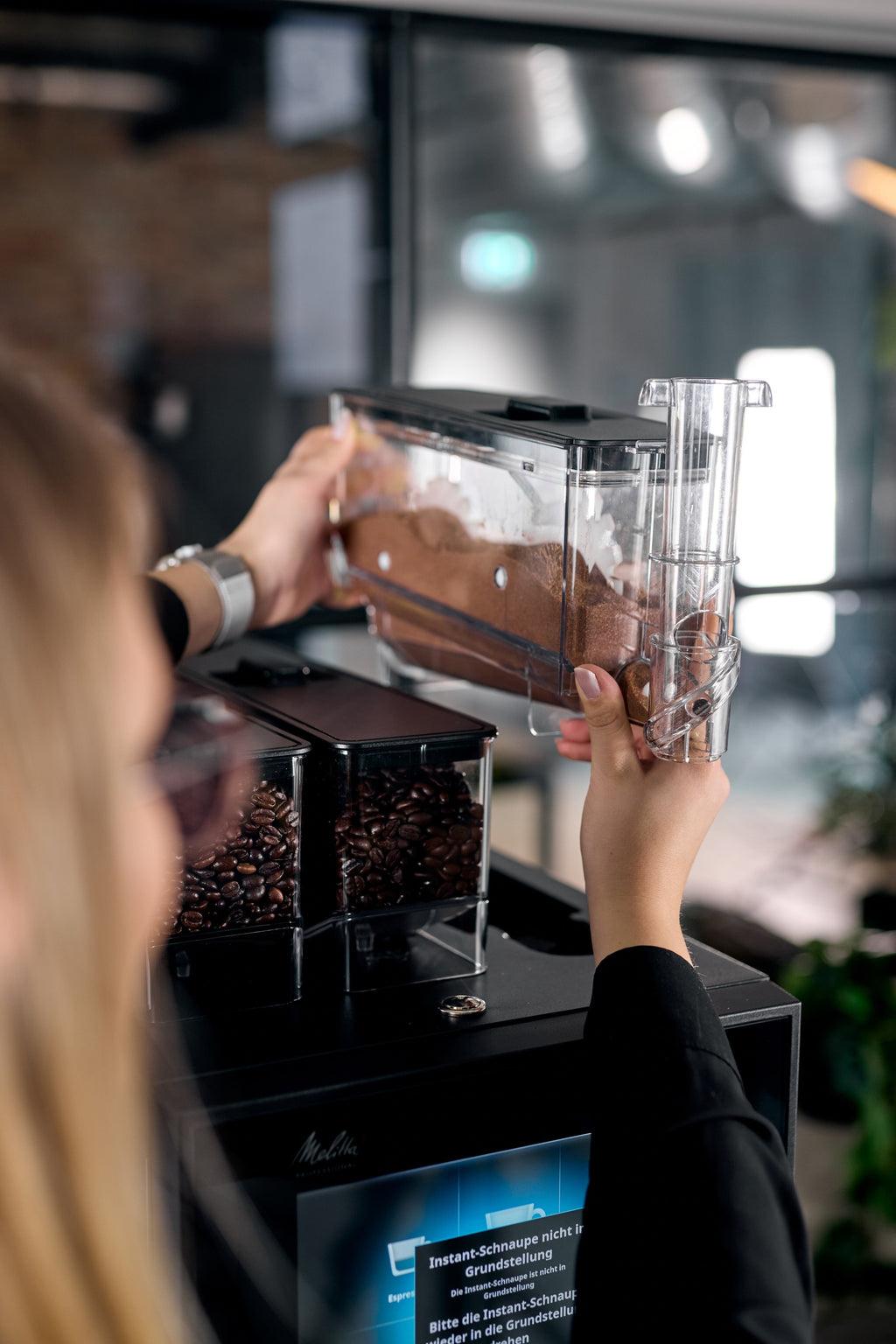 Melitta Cafina CT6 fully automatic coffee machine, front view
