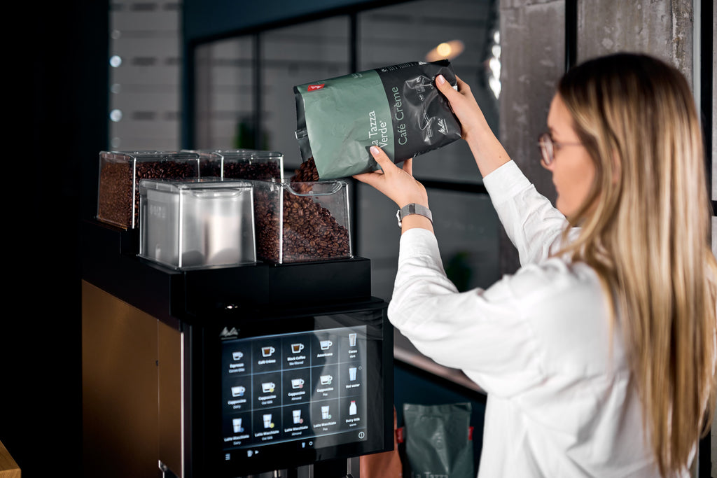 Melitta Cafina CT8plus fully automatic coffee machine, front view