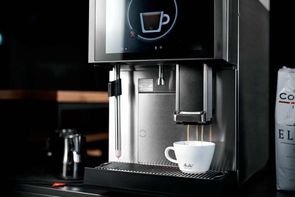 Melitta Cafina CT8plus fully automatic coffee machine, front view