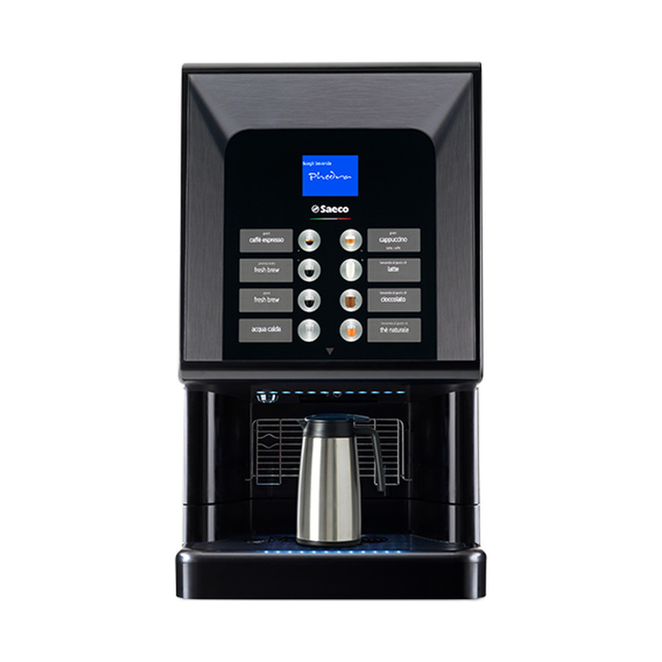 Saeco Phedra Evo TTT table-top bean-to-cup coffee machine, front view