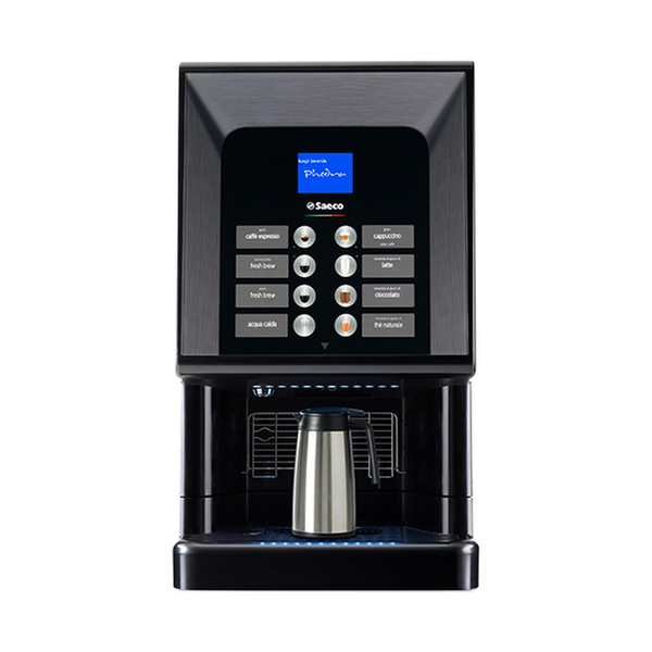 Saeco Phedra Evo TTT table-top bean-to-cup coffee machine, front view