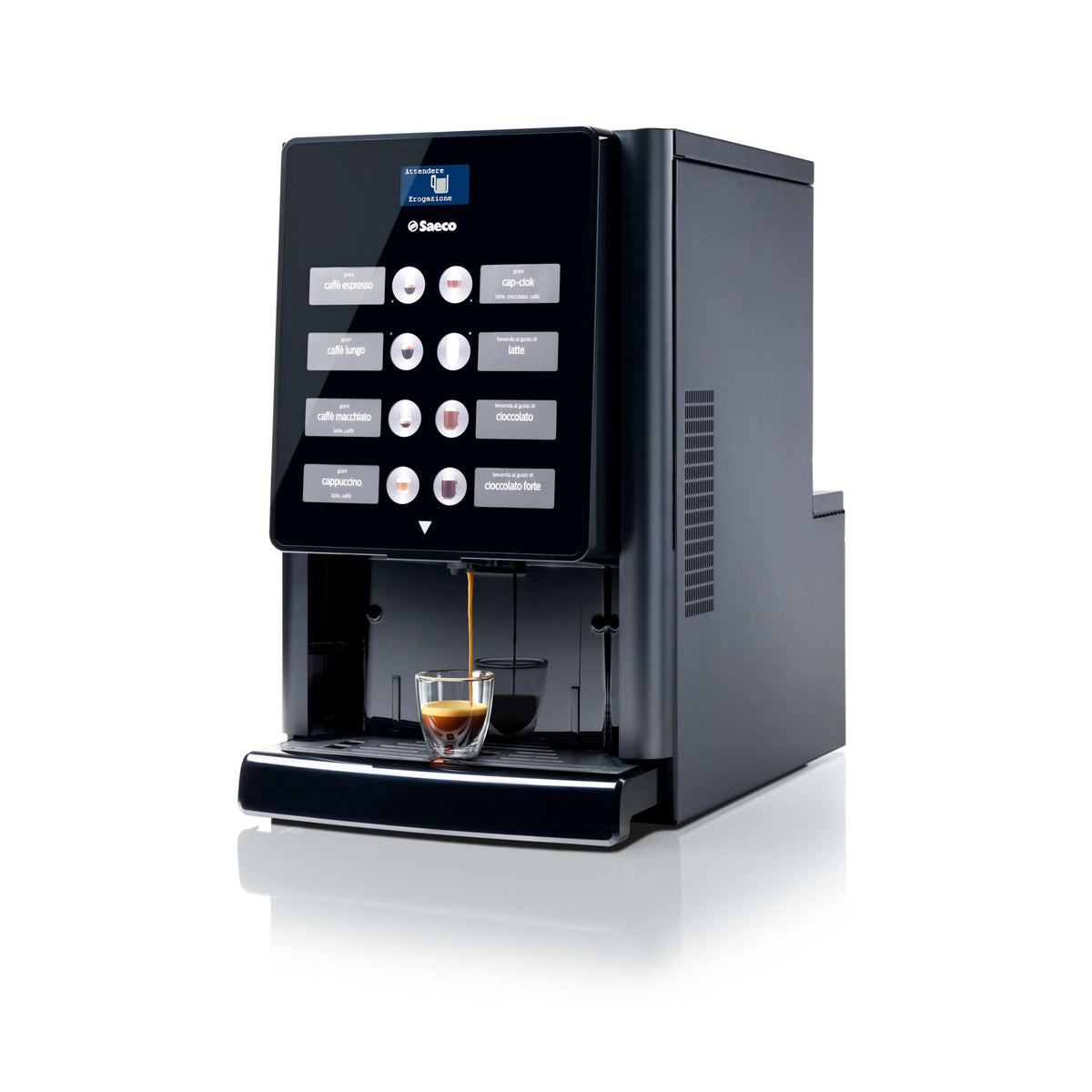 Saeco Iperautomatica Premium table-top bean-to-cup coffee machine, front view