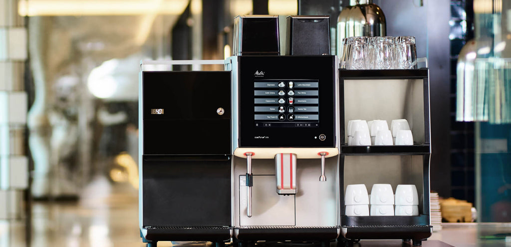 Melitta Cafina XT8 fully automatic coffee machine, front view
