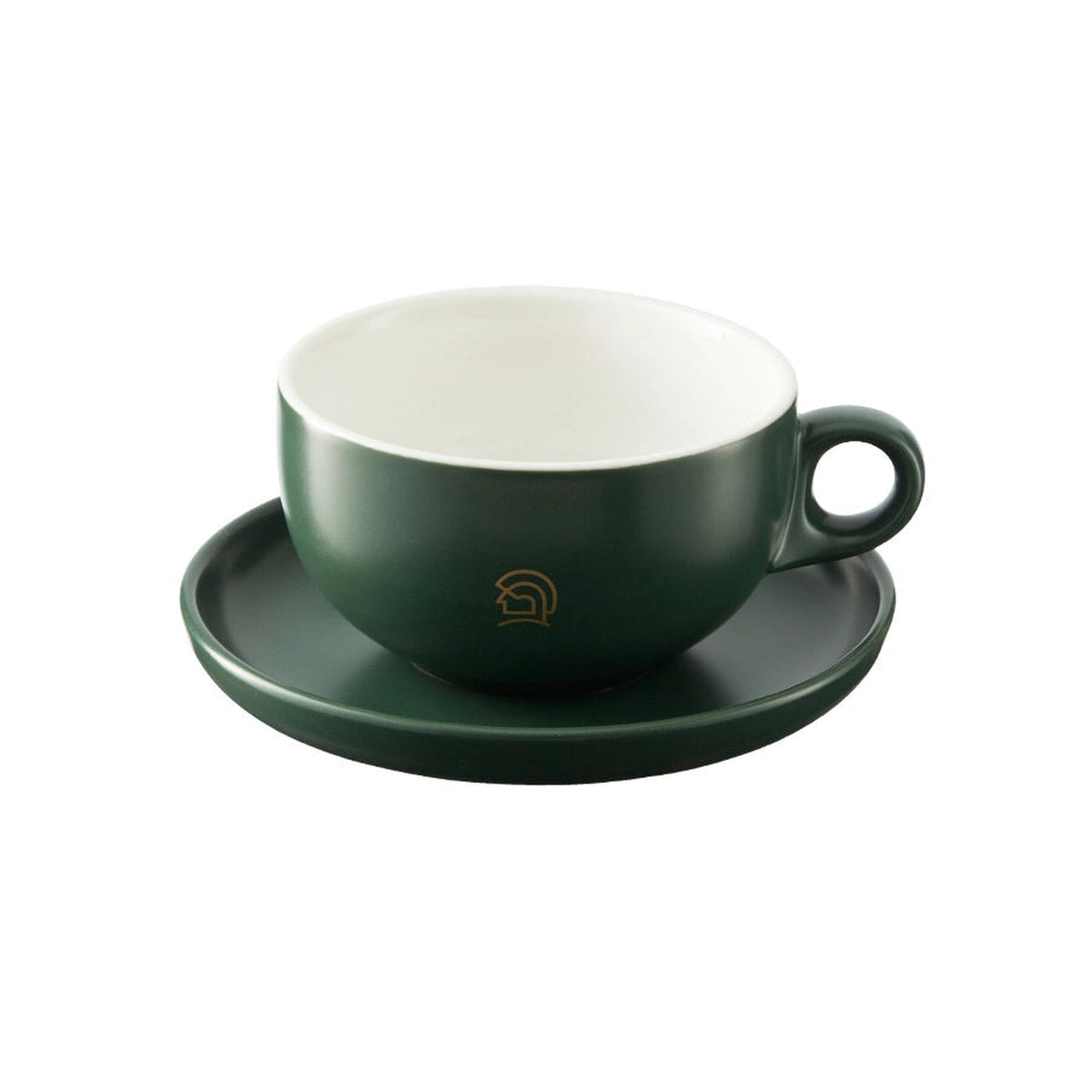 zeroHero 280 ml Ceramic Latte Cup, Dark Green