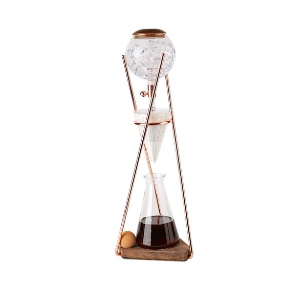 zeroHero Dingyuan Classic ice drip cold brew tower with wooden stand