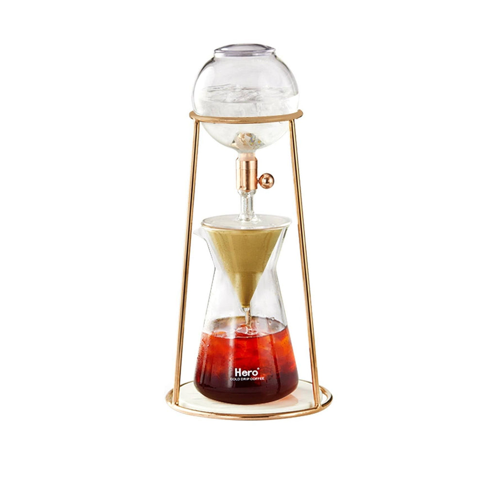 zeroHero Dingyuan Mini Ice Drip Cold Brew Tower, Rose Golden