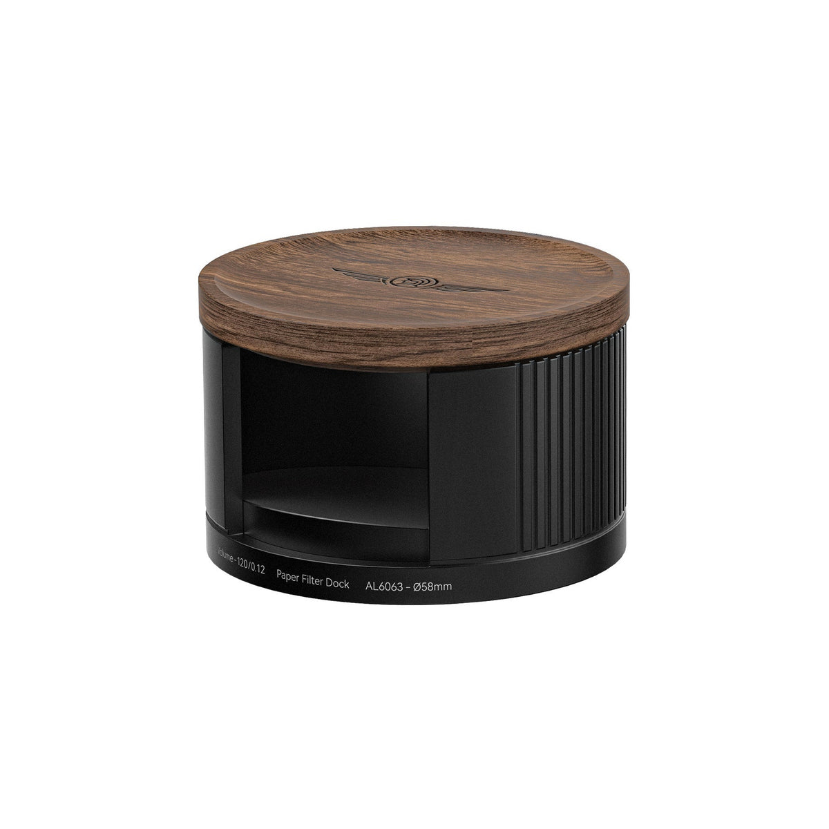 zeroHero Espresso Paper Filter Dock, Black