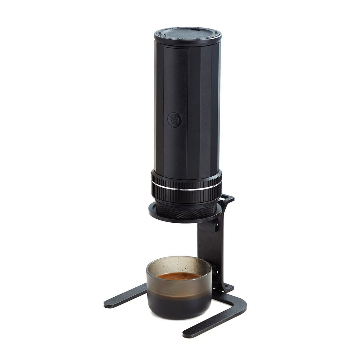 zeroHero Heropresso Pro 58 mm portable espresso maker, front view