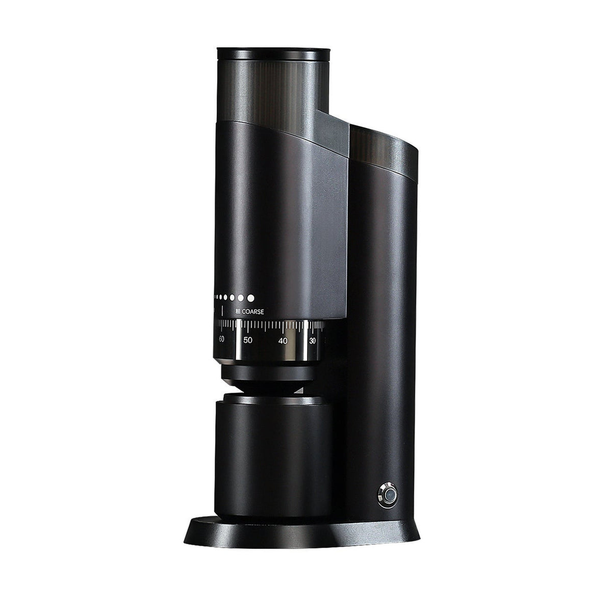 zeroHero Mechanic electric grinder in black, side view