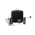 zeroHero Pour Over Coffee Brewing Kit with grinder, kettle and cup