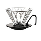 zeroHero Prisma Glass pour over dripper in Crystal White