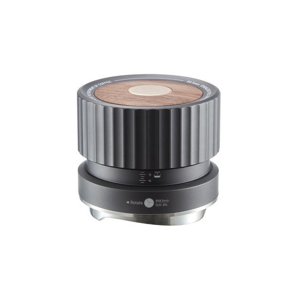 zeroHero Thor Gravity Distributor Pro espresso distributor, angled view