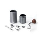zeroHero Z3 hand grinder in grey, side view