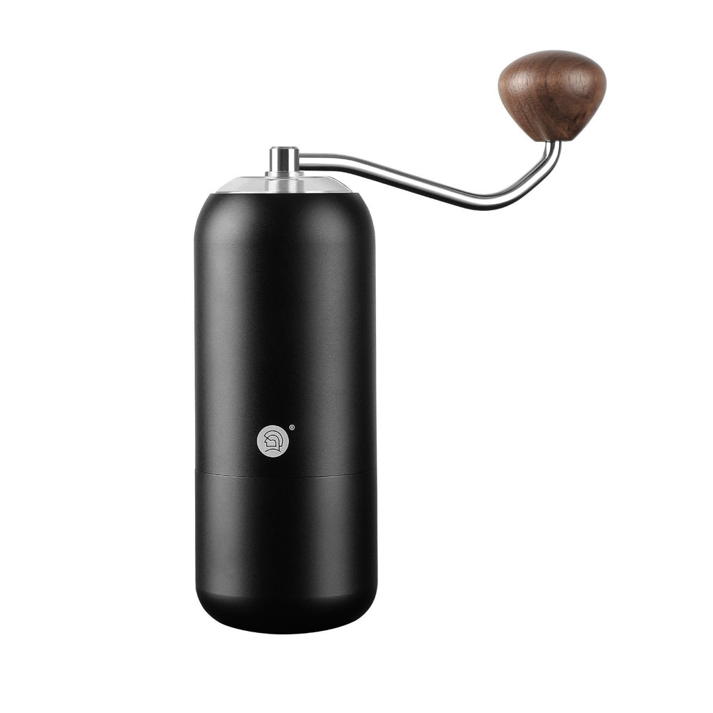 zeroHero Z7 hand grinder in black, side view